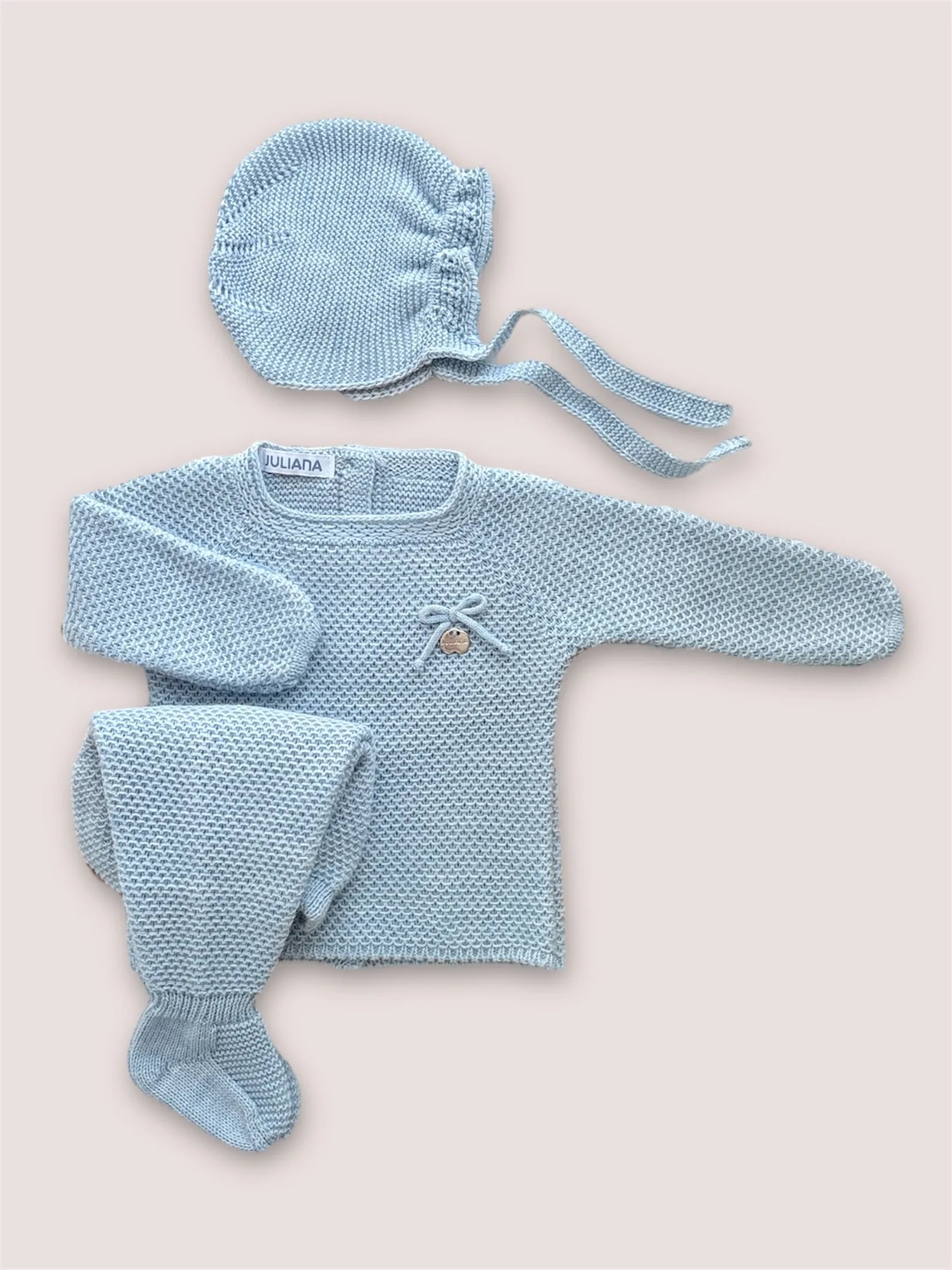 Conjunto tres piezas Piano Azul Empolvado | Juliana