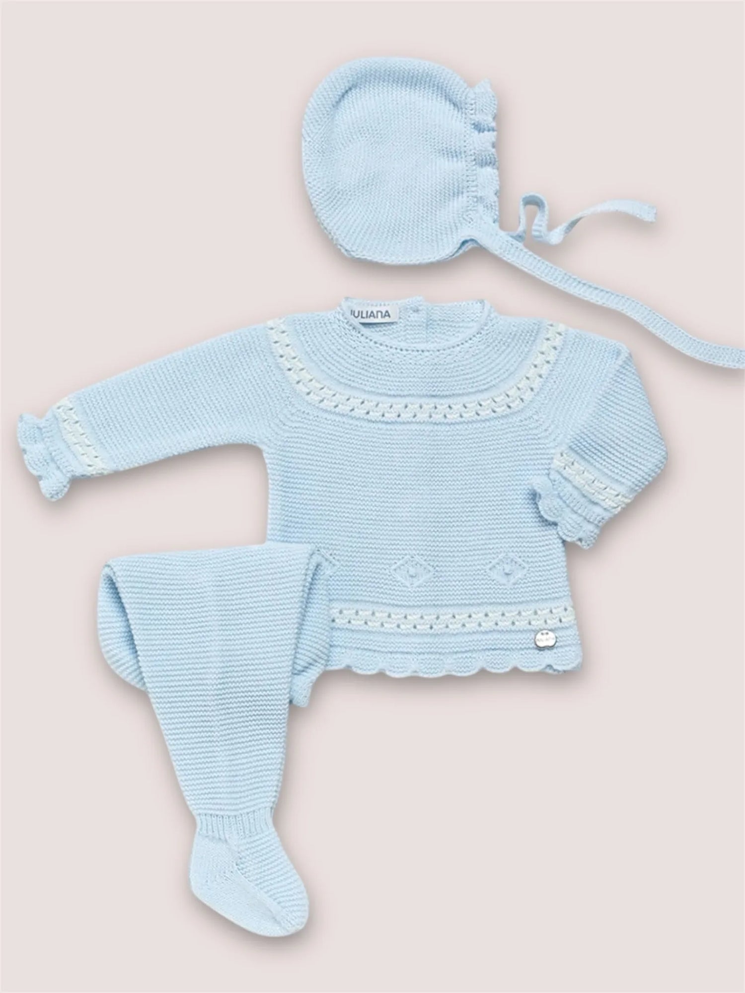 Conjunto tres piezas polaina Celeste | Juliana