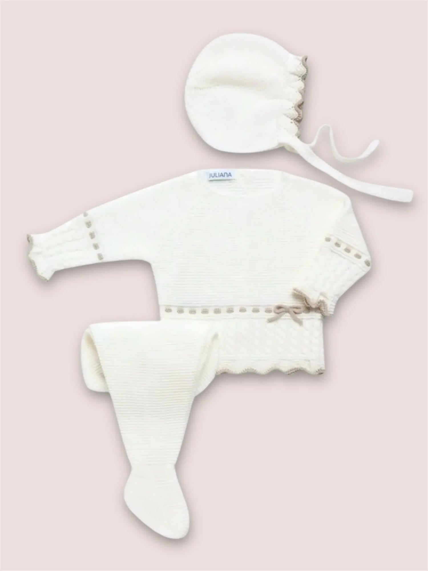 Conjunto tres piezas Nana Crudo | Juliana