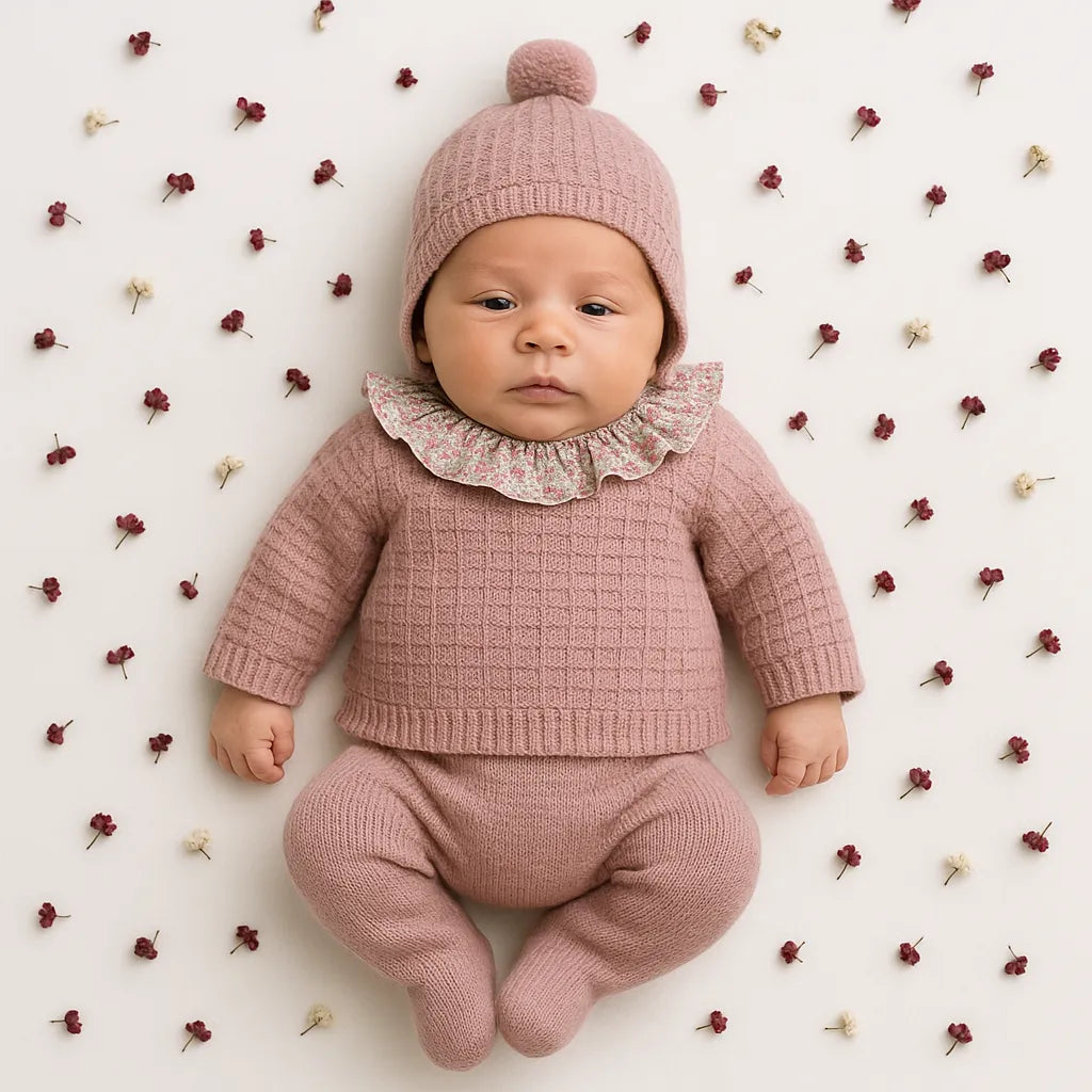 Conjuntoflorecitasbebe