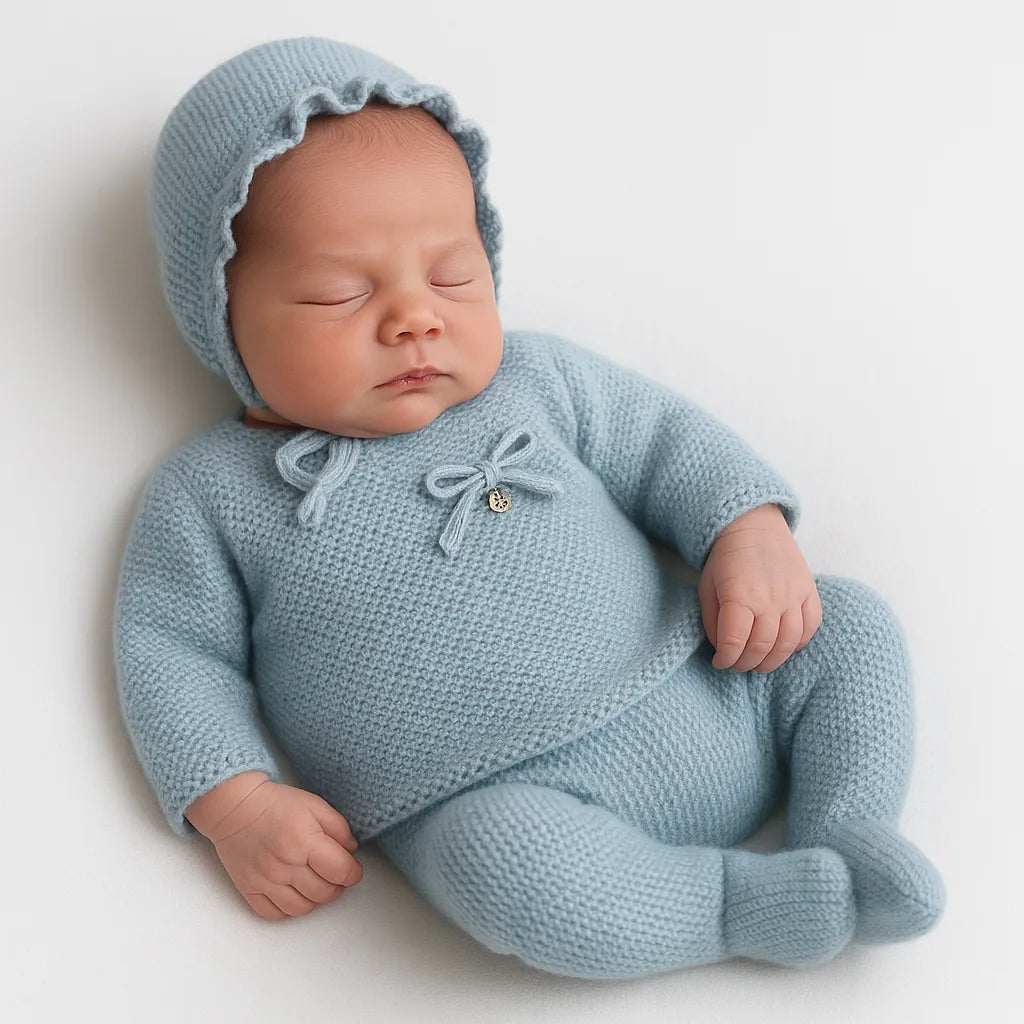 Conjuntotrespiezasazulempolvadobebe