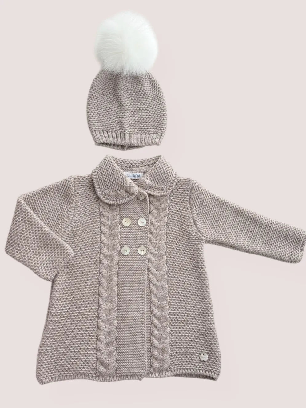 Abrigo trenzas Piano Visón | Juliana