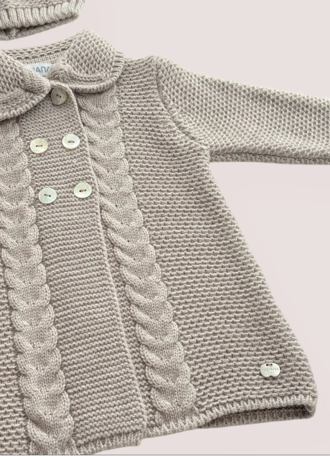 Abrigo trenzas Piano Visón | Juliana