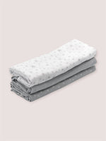 Muselinas Estampadas Gris | Cotton Baby | Pack 3