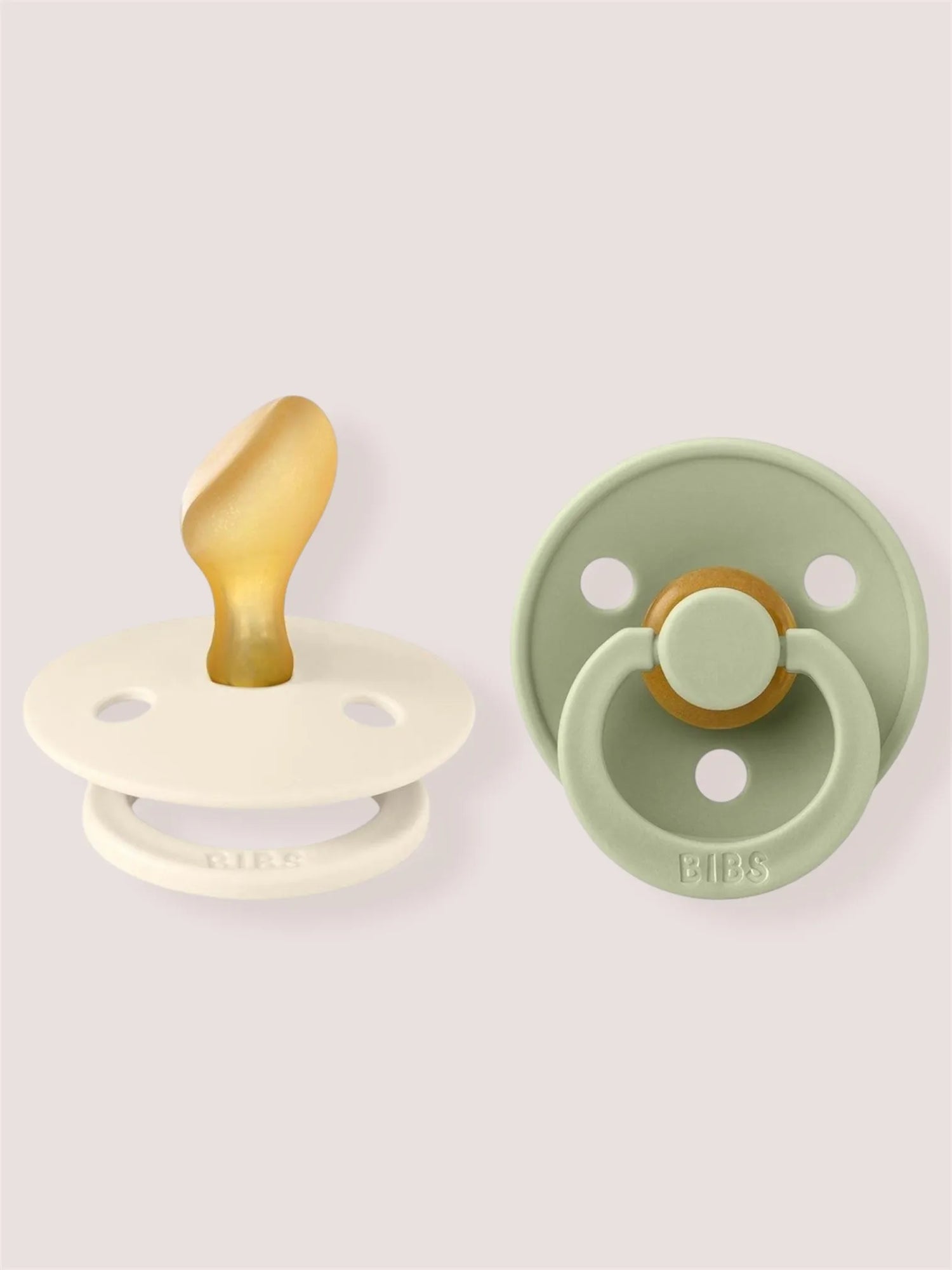Pack 2 |Chupete Tetina Anatómica | Colour Pacifer Ivory Sage | Bibs