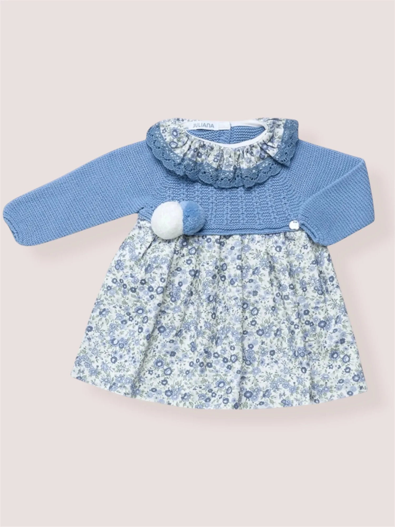 Vestido de lana Candelas Azul Cielo | Juliana
