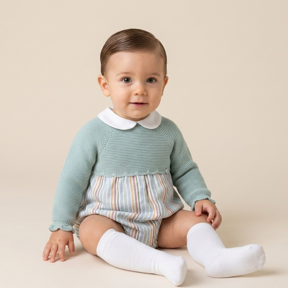 Pelele Acuarela Verde Menta | Juliana