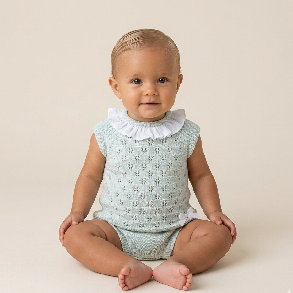 Conjunto Braguita Rombos Verde Mar | Juliana