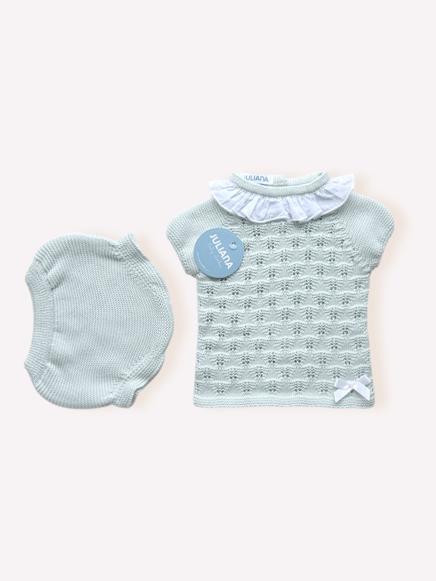 Conjunto Braguita Rombos Verde Mar | Juliana