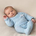 Conjunto de hilo Lebeche Azul Agua | Juliana