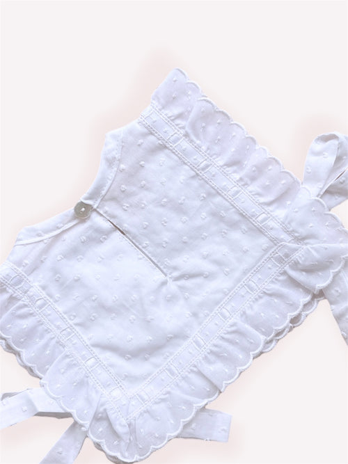 Baberola Plumeti Blanco  | Confecciones Popys