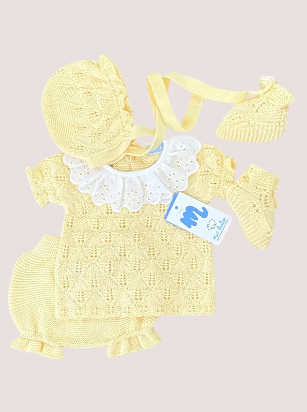 Conjunto de hilo Margaritas 4 piezas Amarillo Pastel | Mac ilusión