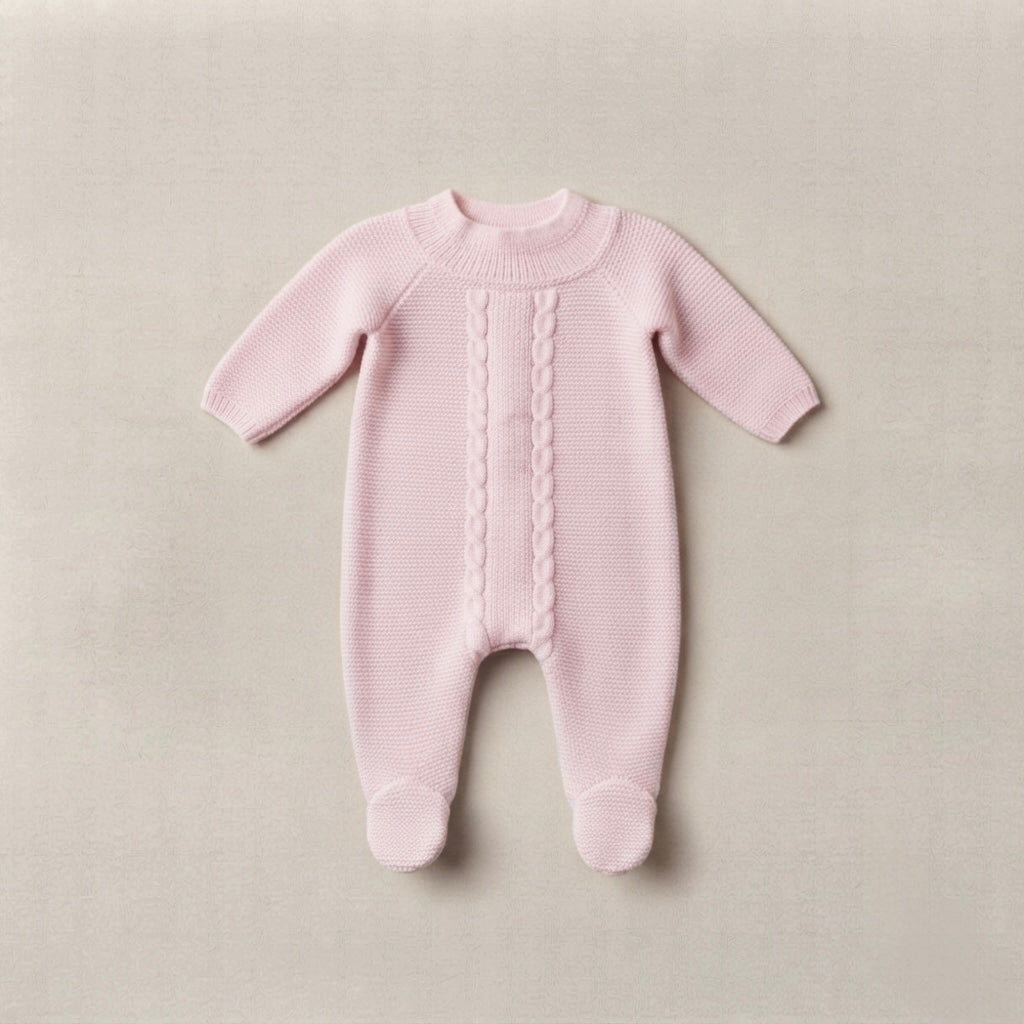 Pelele Enterizo Trenzado Rosa | Mebi
