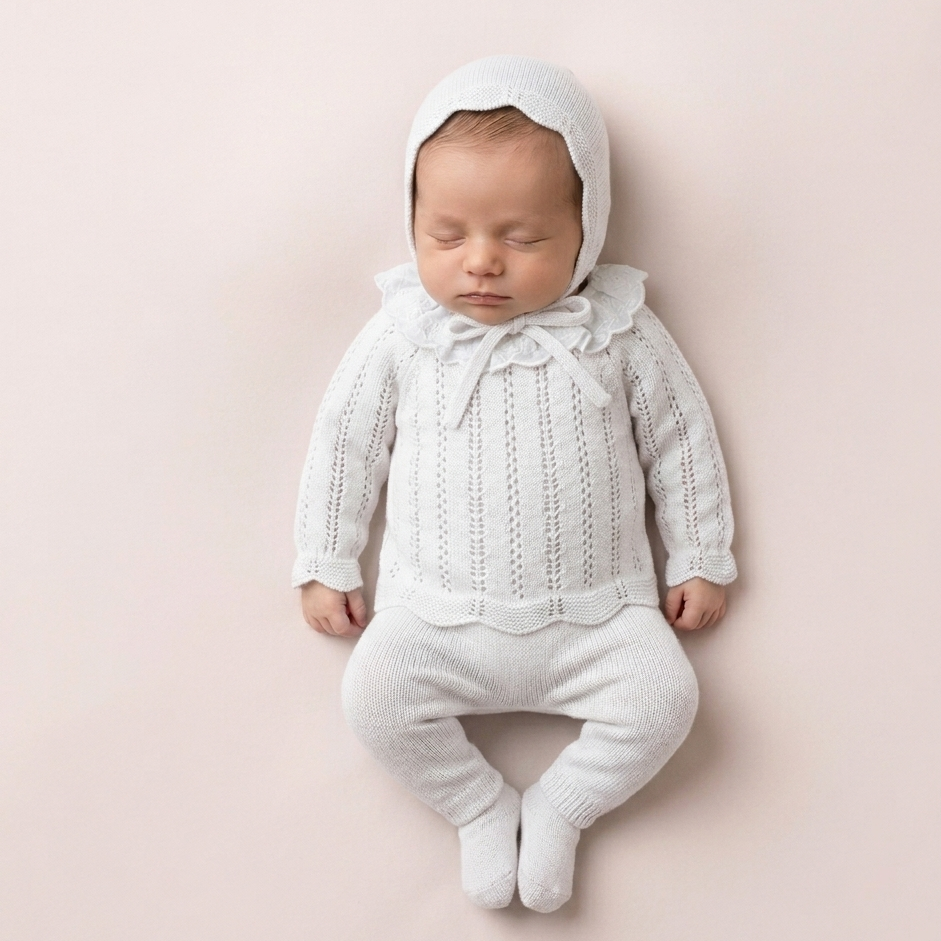 Conjunto 3 piezas  Luna Nueva Blanco | Juliana