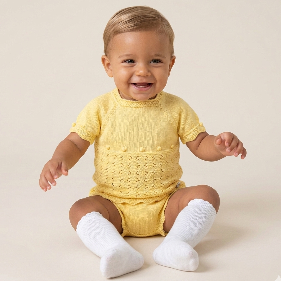 Conjunto Braguita Amarillo Calado | Juliana