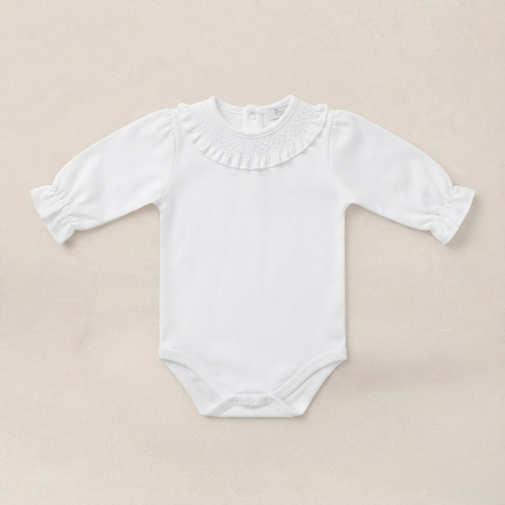 Body Cuello Smock Blanco | POPYS