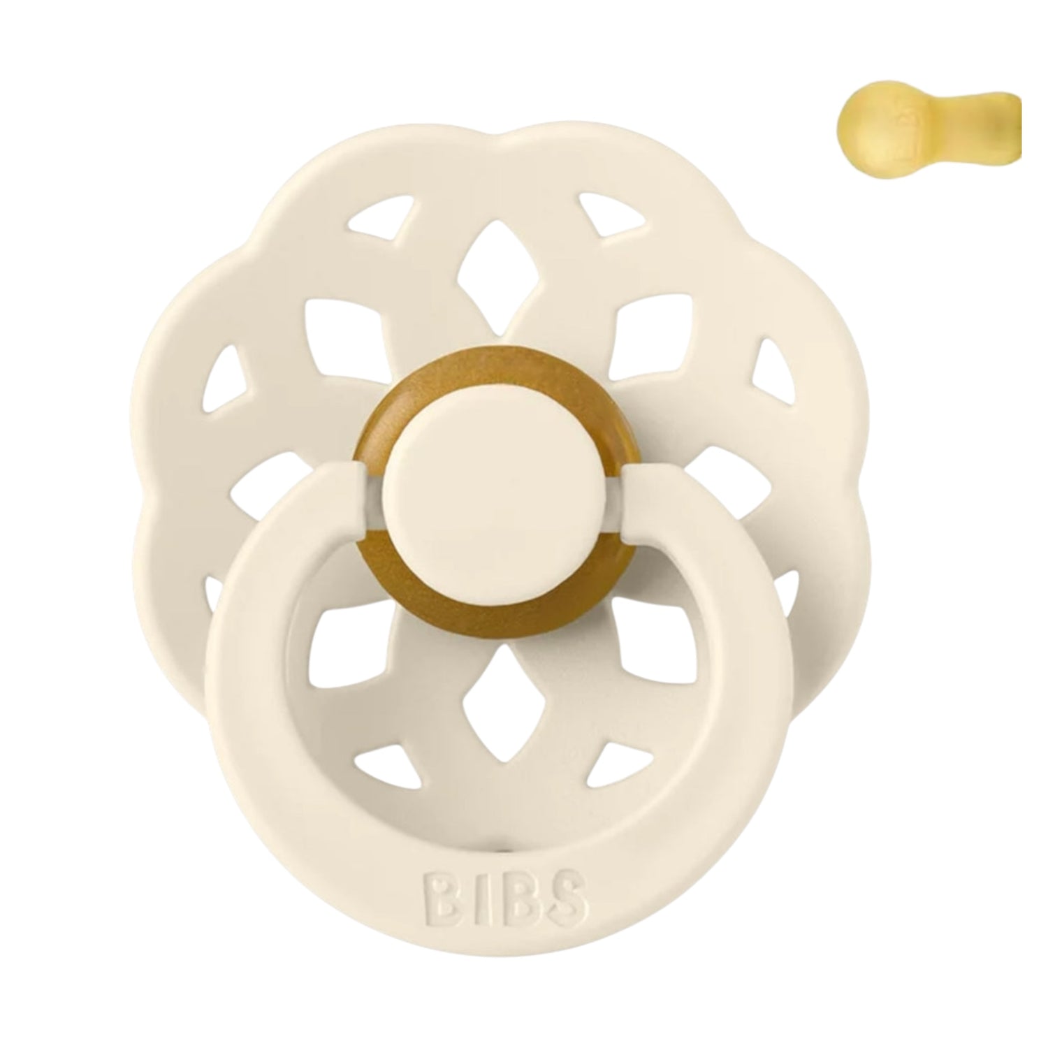 Chupete Tetina Redonda | Boheme Ivory | Bibs
