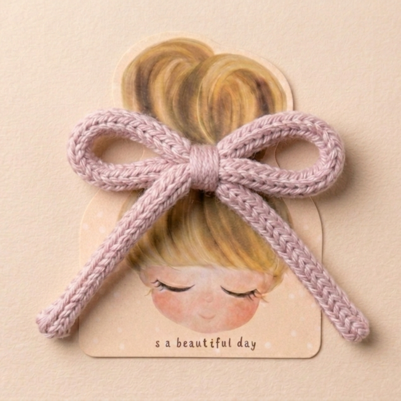 Lazo Pinza Rosa Pastel | Lazos Maria