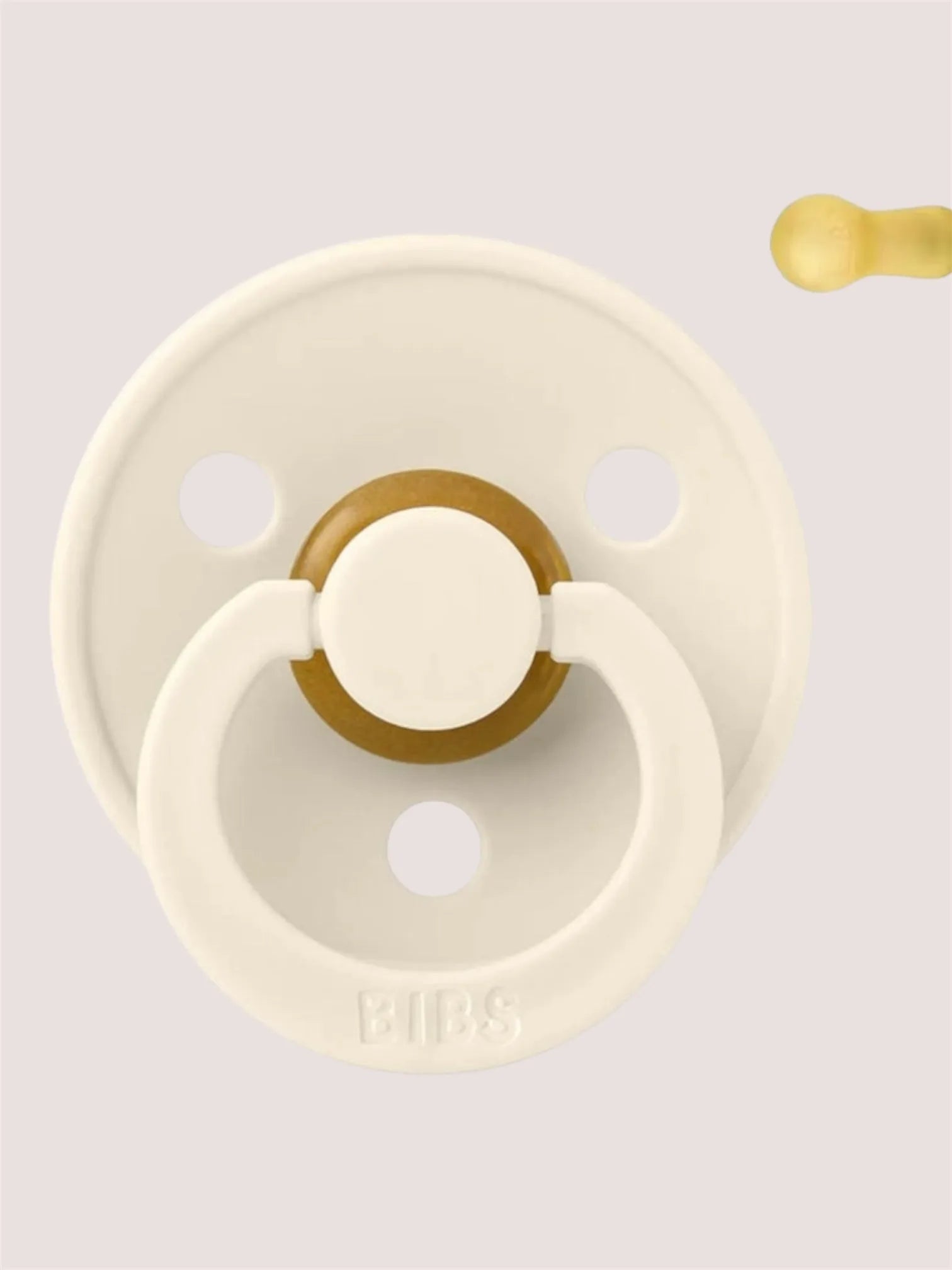 Chupete Tetina Redonda | Colour Pacifer Ivory | Bibs