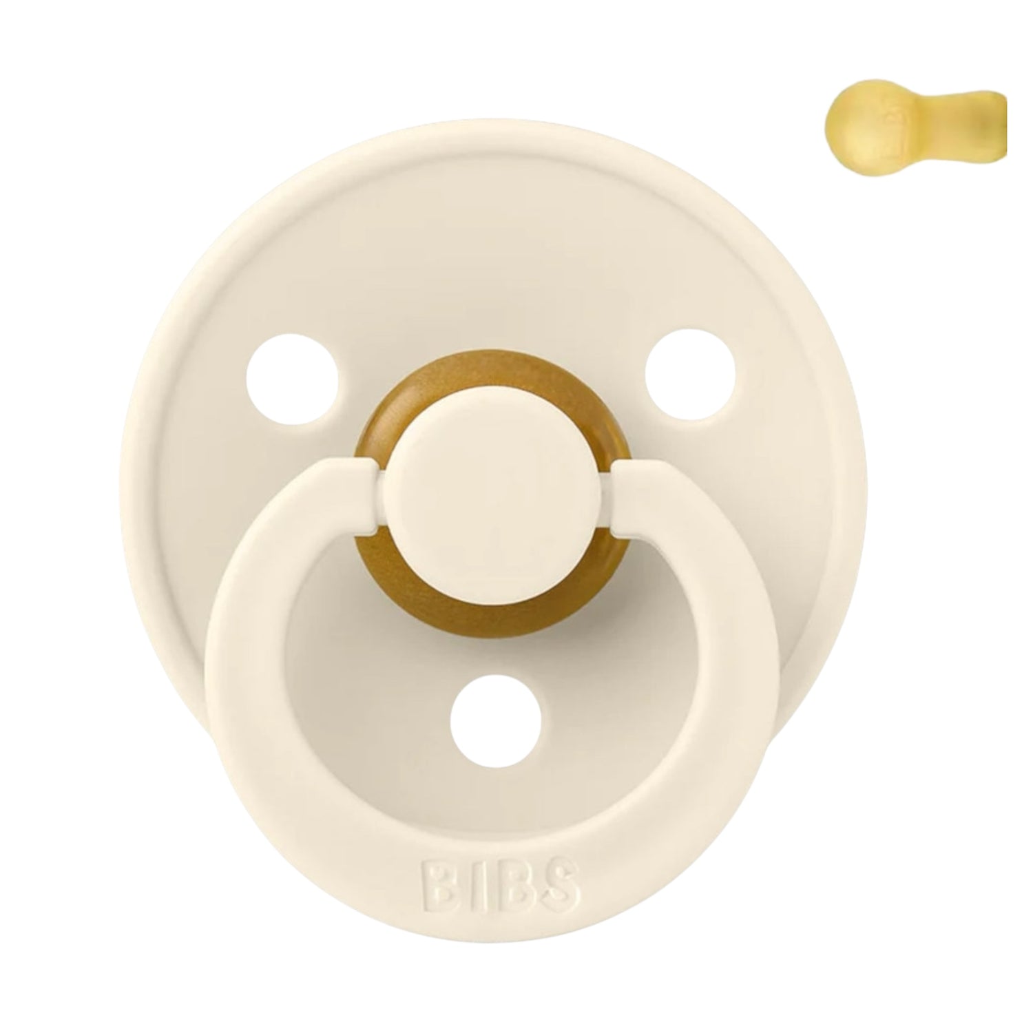 Chupete Tetina Redonda | Colour Pacifer Ivory | Bibs