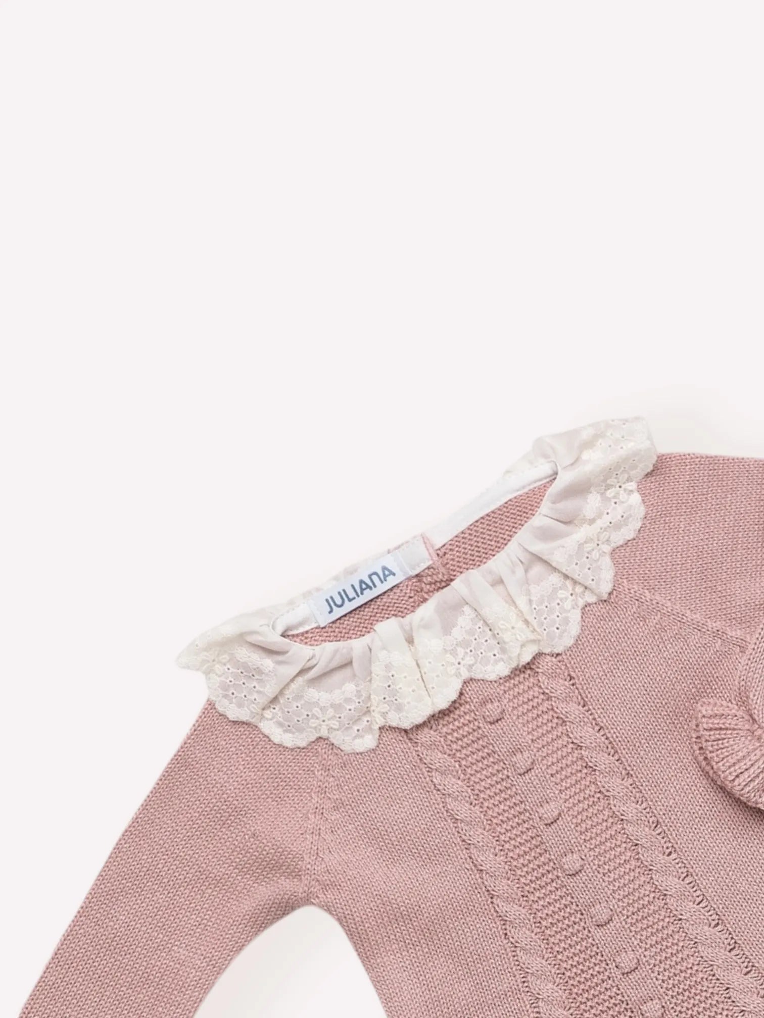 Conjunto 3 Piezas Rosa Empolvado Trenzas | Juliana