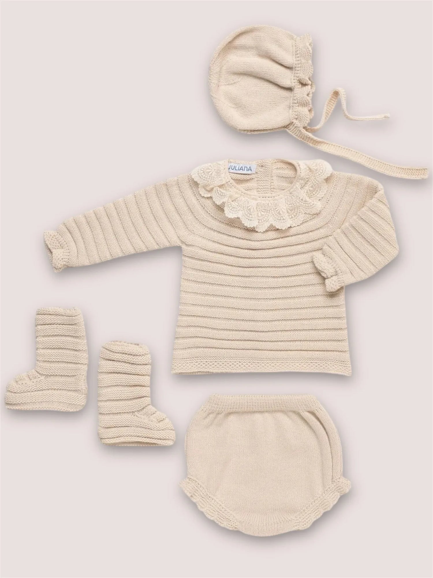 Conjunto cuatro piezas Sonata Crema | Juliana