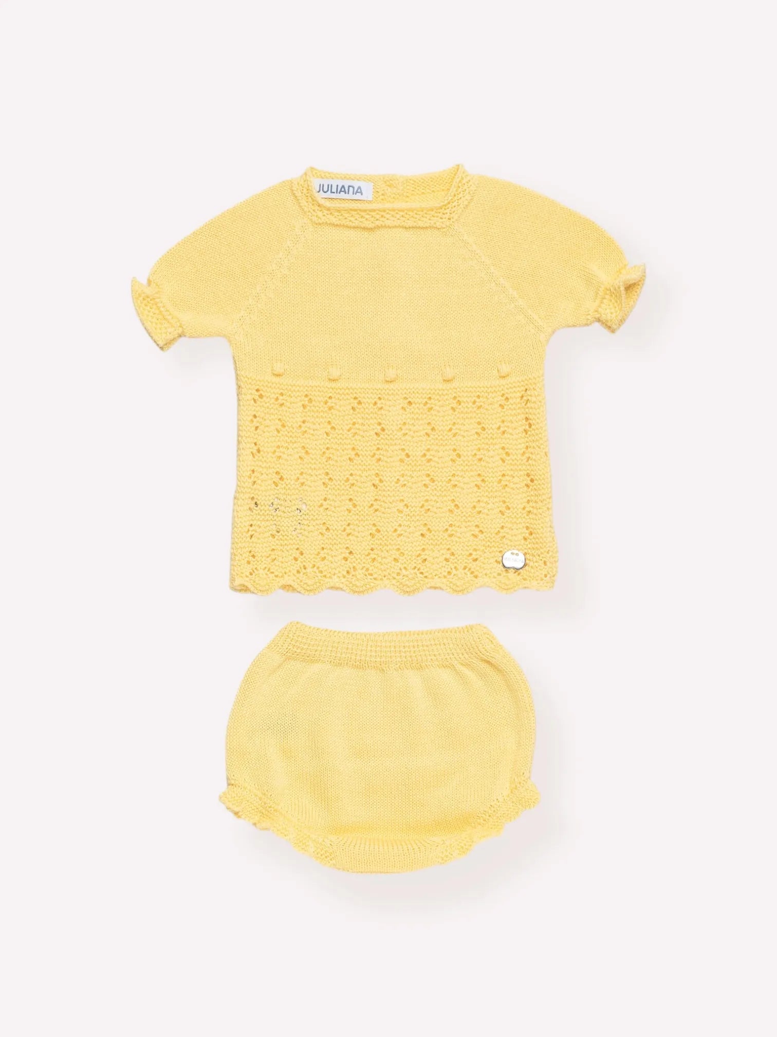 Conjunto Braguita Amarillo Calado | Juliana