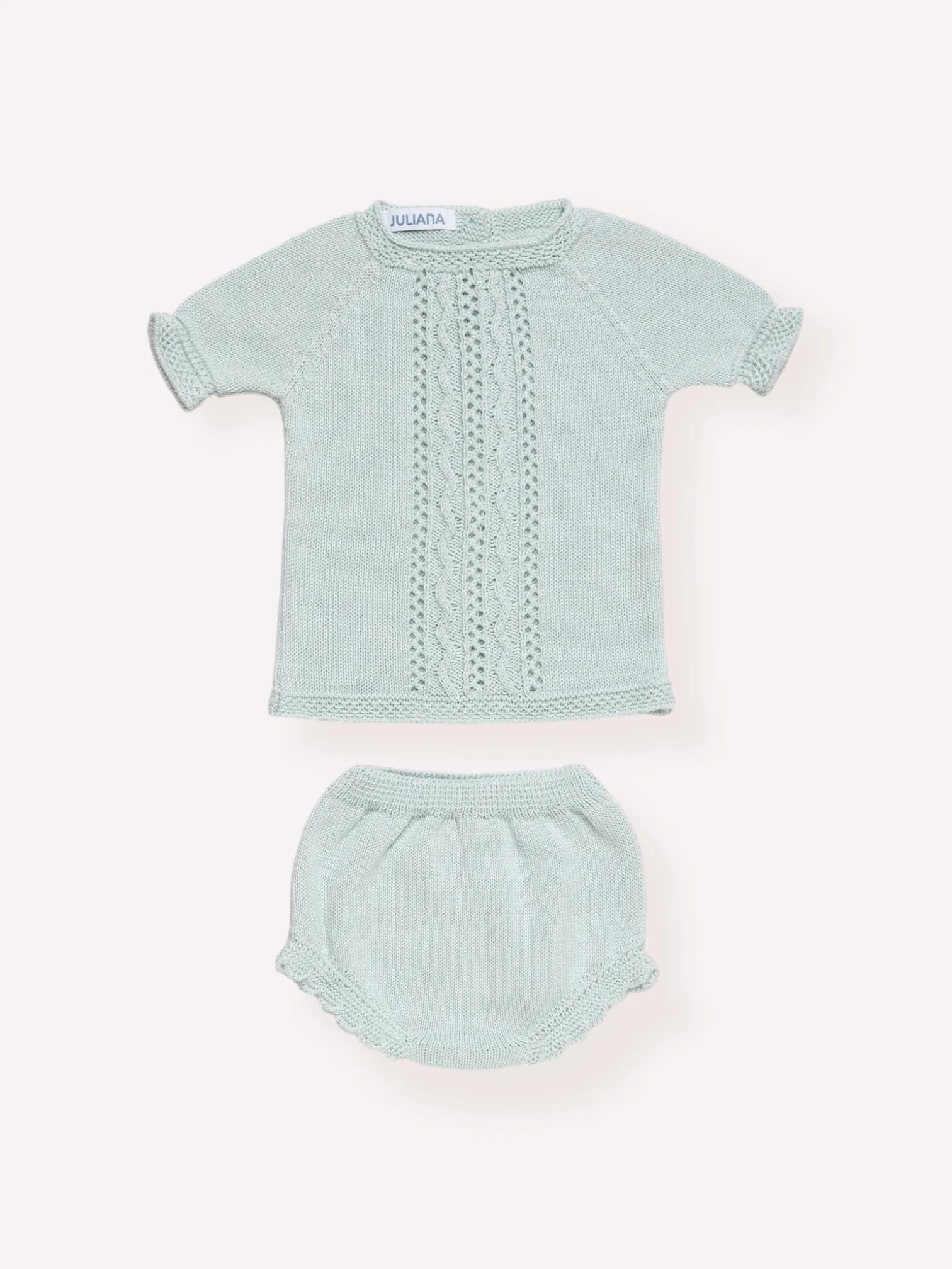 Conjunto Braguita Calado Verde Mar | Juliana