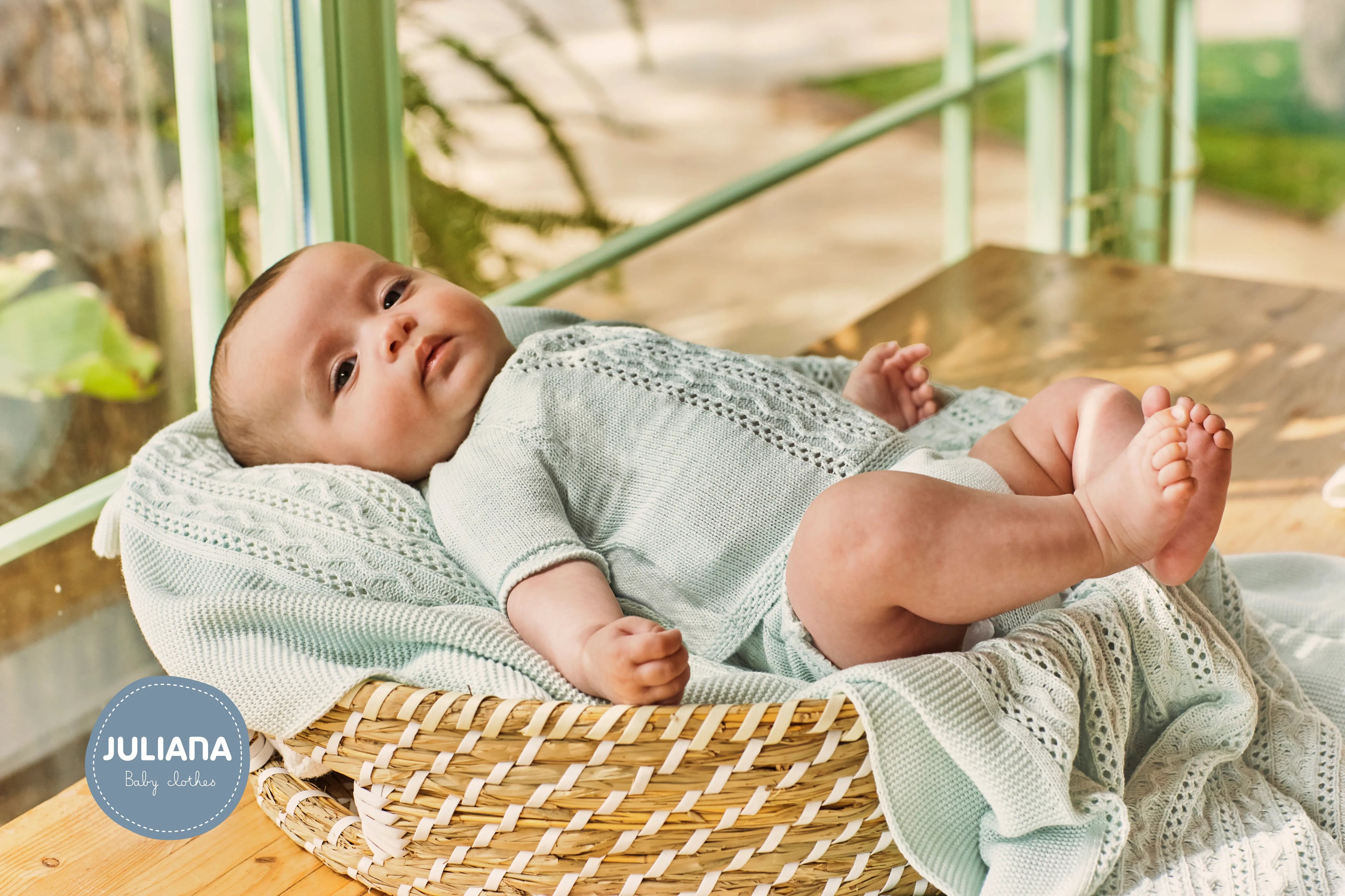 Conjunto Braguita Calado Verde Mar | Juliana