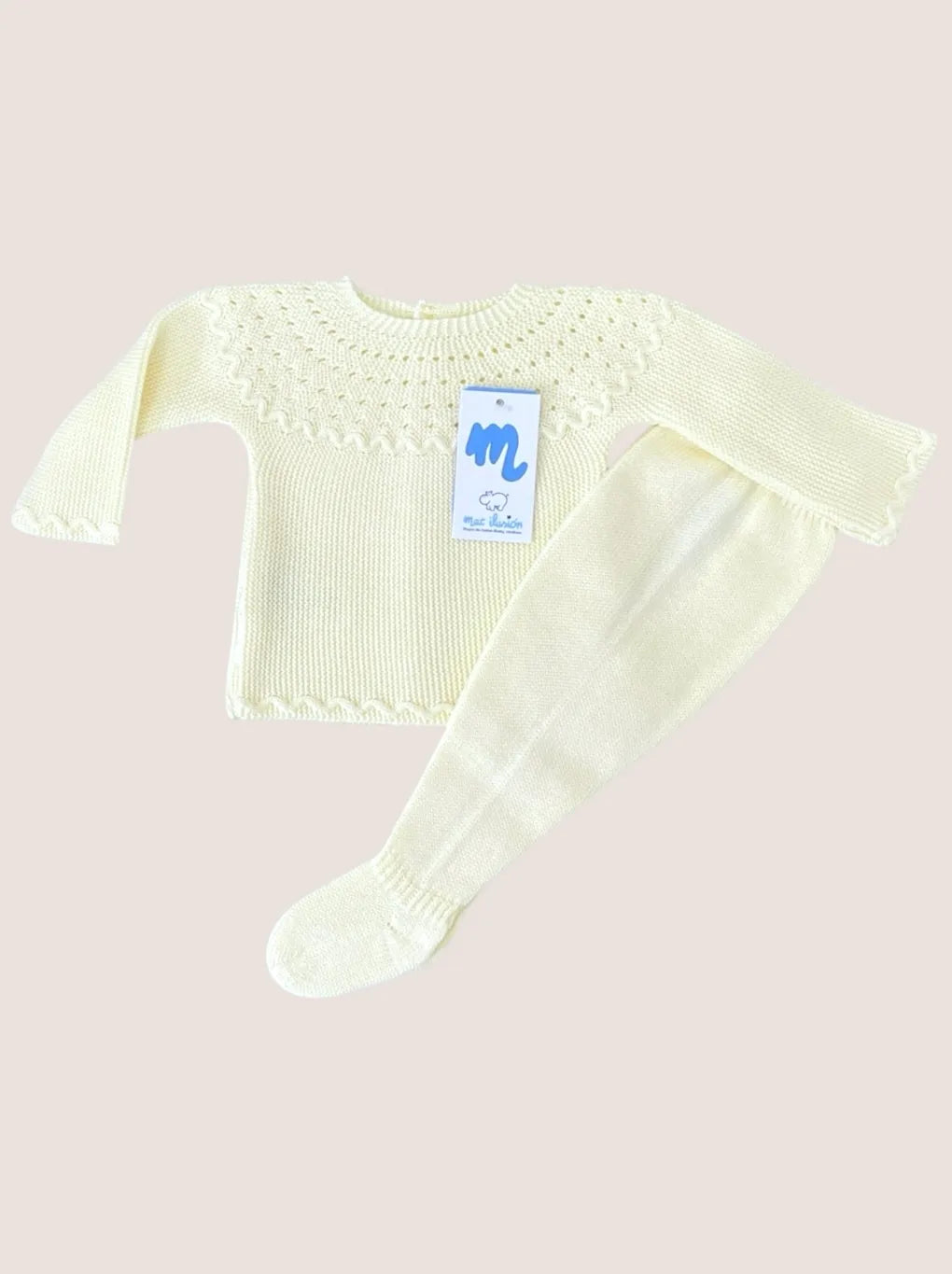 Conjunto de hilo Olas Amarillo Pastel | Mac Ilusion