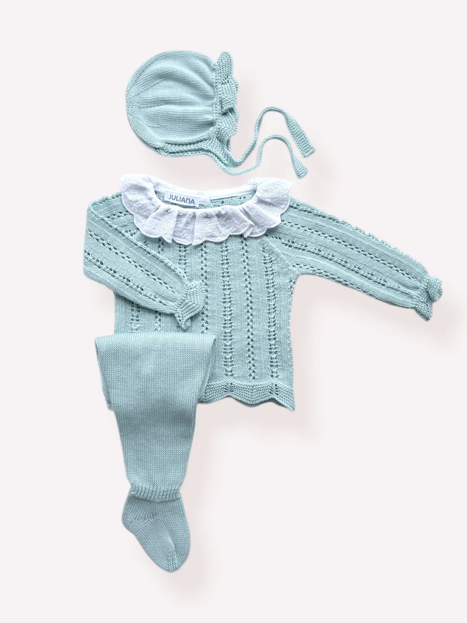 Conjunto 3 piezas  Luna Nueva Verde Agua | Juliana