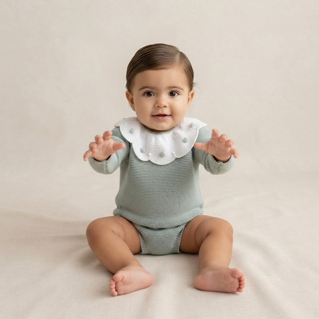 Pelele Pastel Bloom Verde Seco | SIGAR