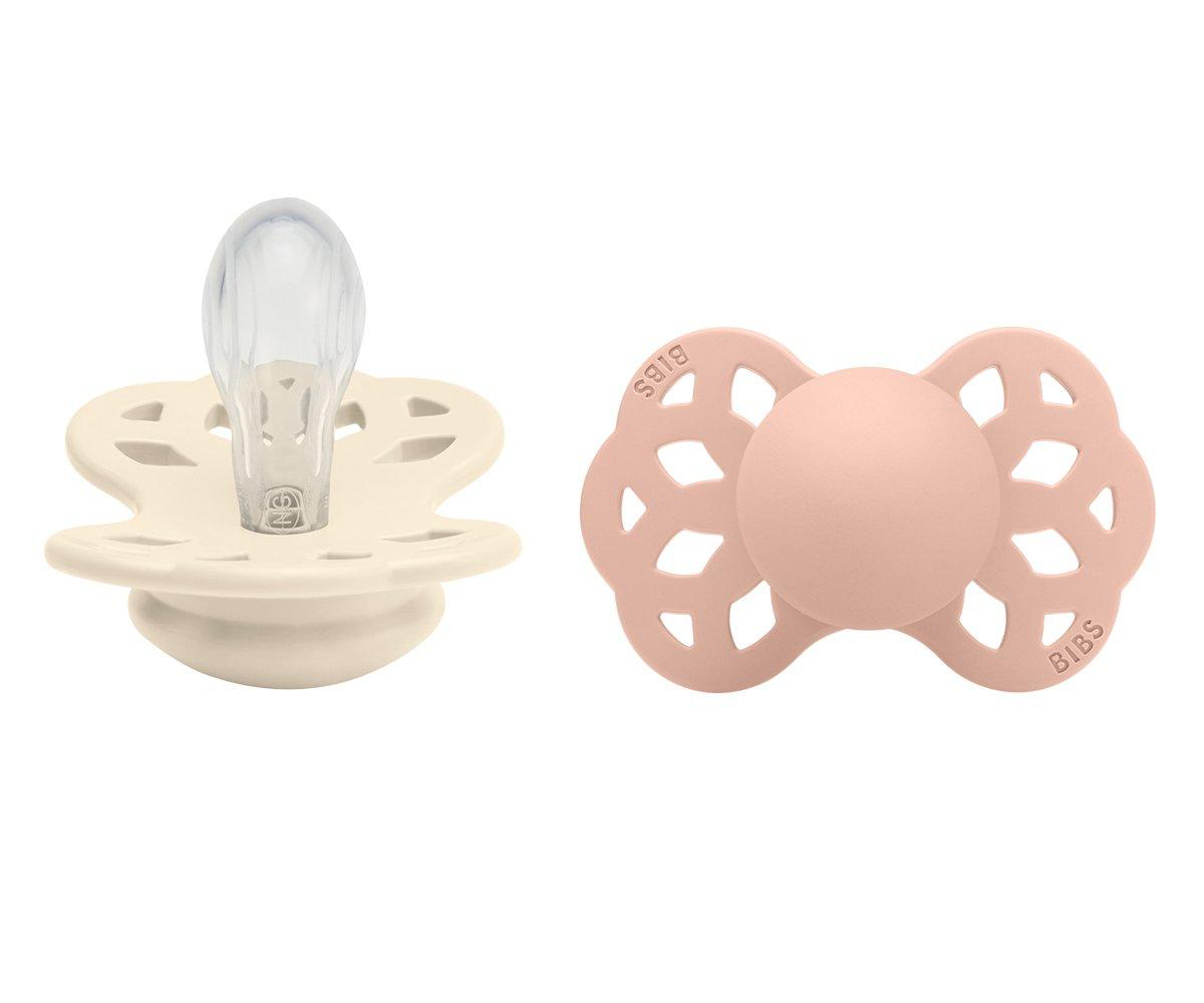 Infinity Pacifer Ivory Blush | Bibs2