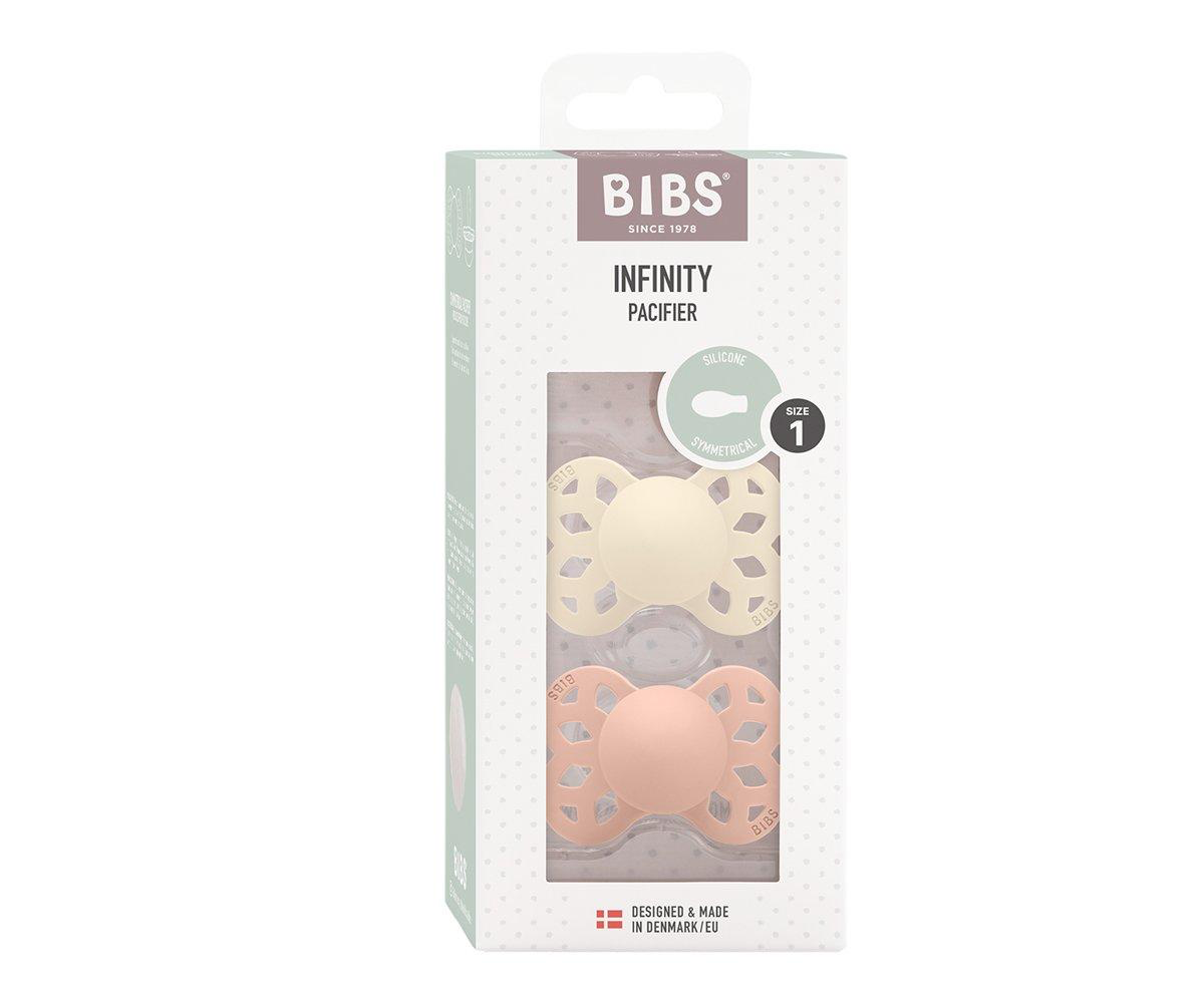 Infinity Pacifer Ivory Blush | Bibs3