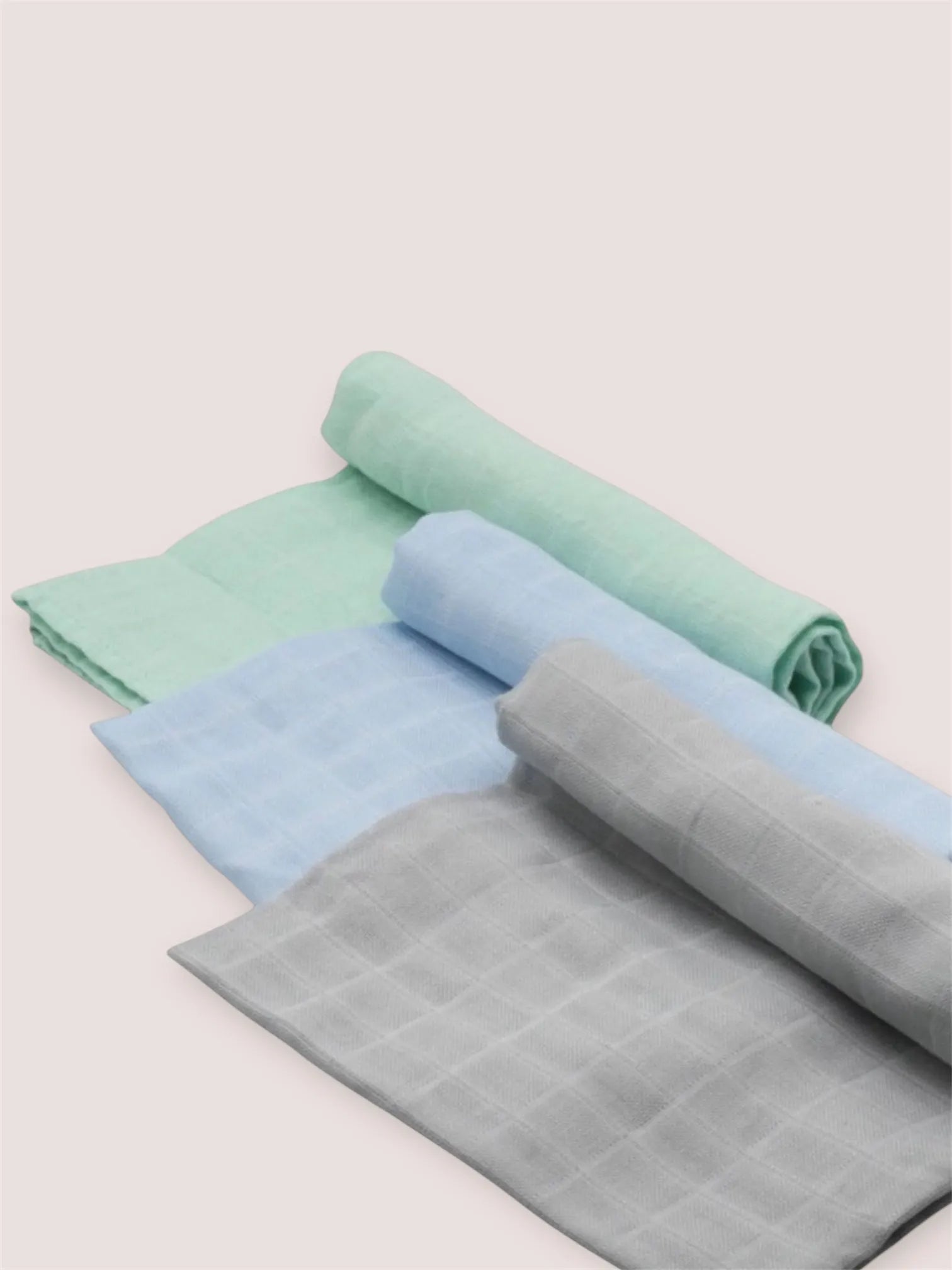 Muselina Lisa Verde | Cotton Baby | Pack 3