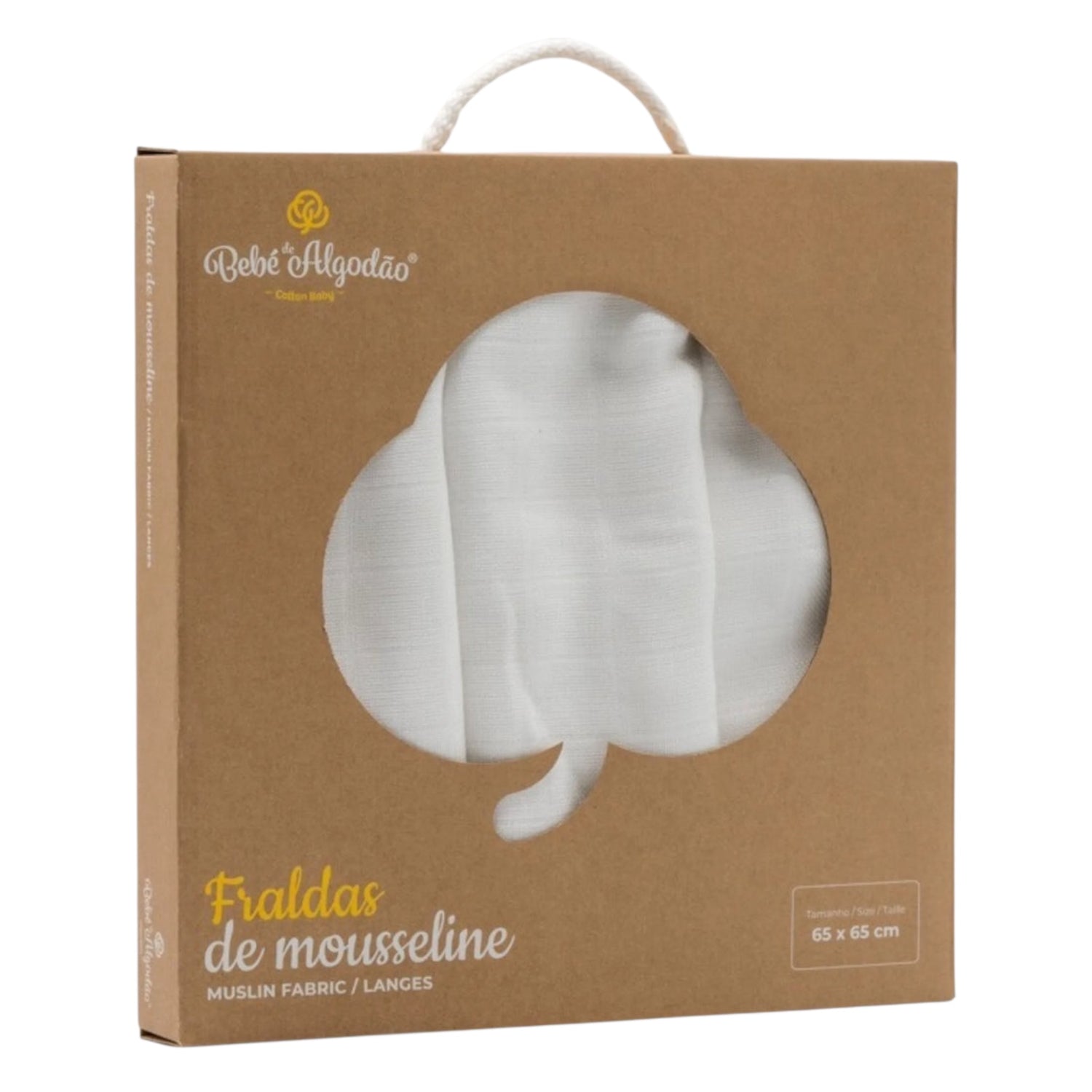 Muselina Lisa Blanca | Cotton Baby | Pack 3