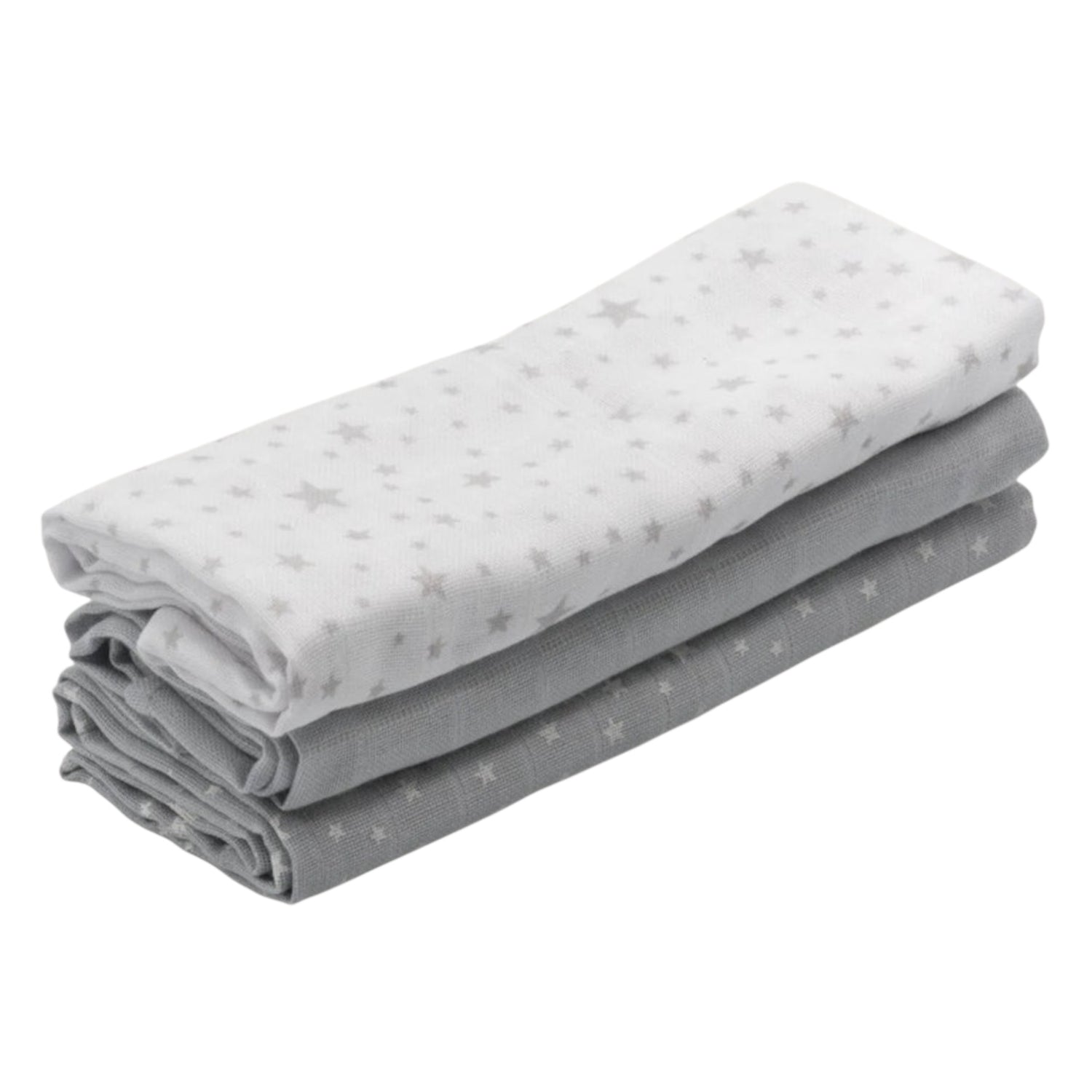 Muselinas Estampadas Gris | Cotton Baby | Pack 3