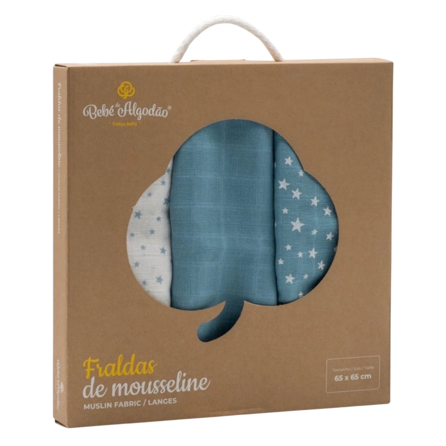 Muselinas Estampadas Verde agua | Cotton Baby | Pack 3