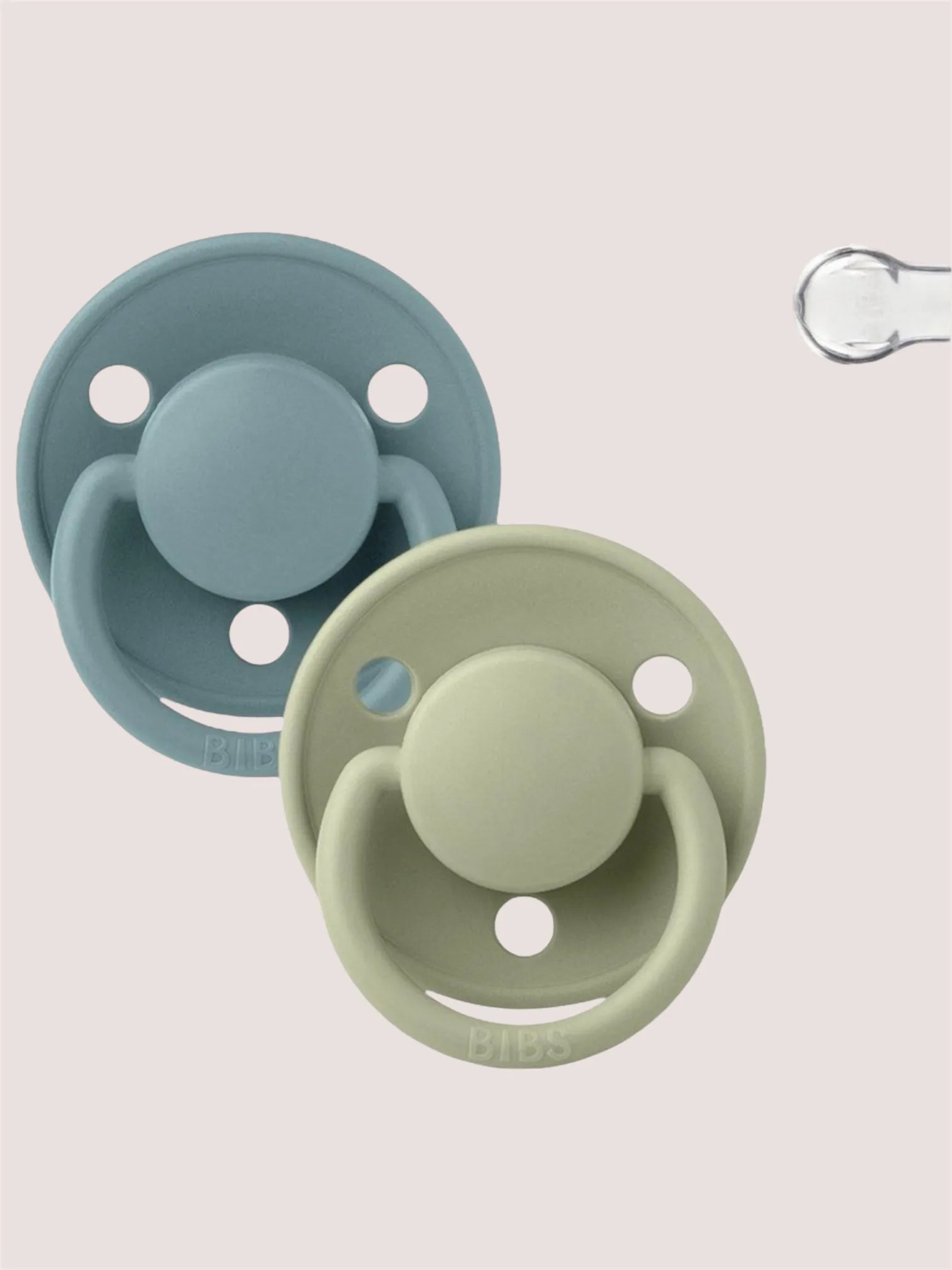 Pack 2 | Chupete Tetina Redonda Silicona | De Lux Islan Sea Sage | Bibs
