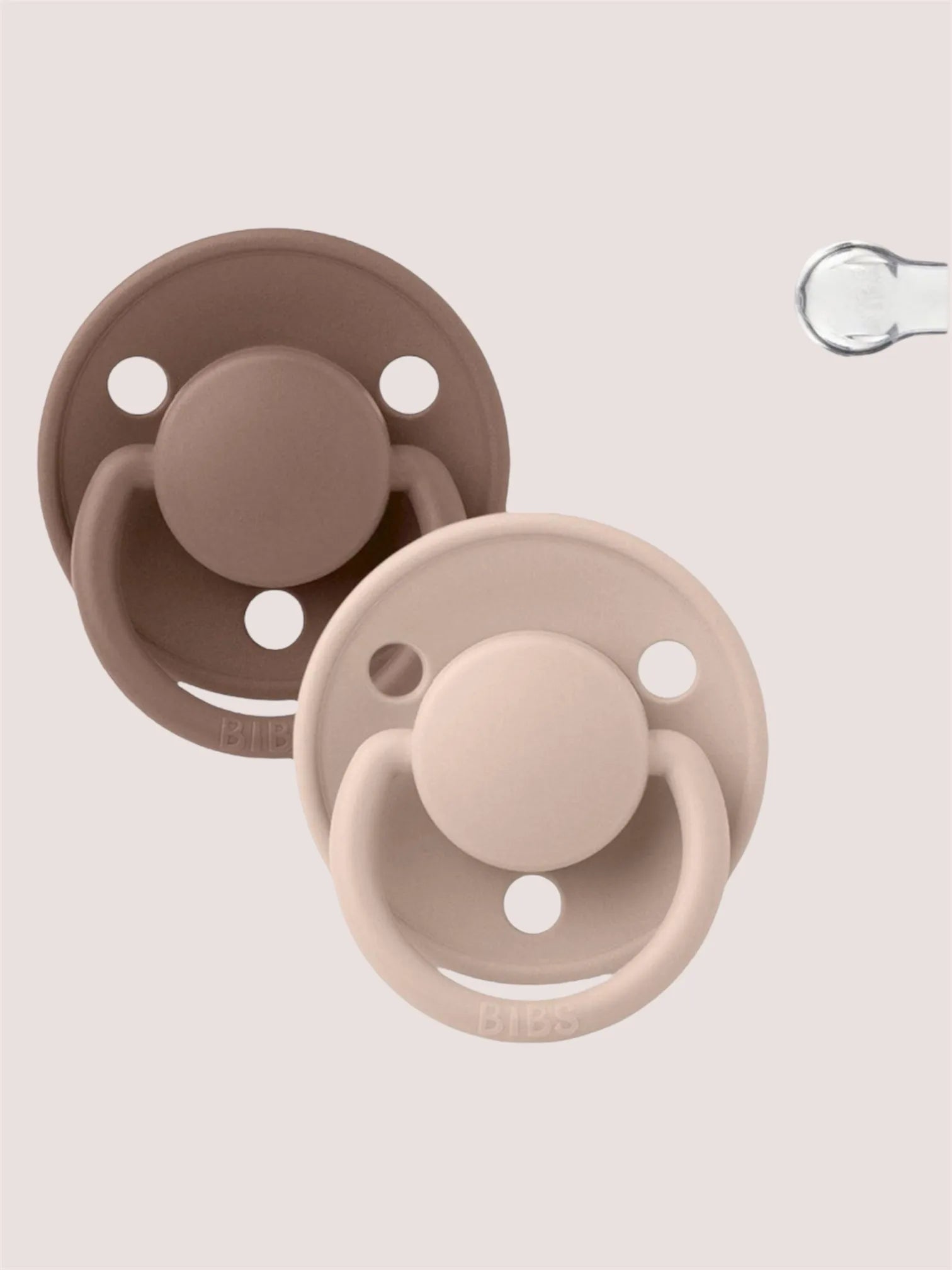 Pack 2 | Chupete Tetina Redonda Silicona | De Lux Woodchuck Blush | Bibs