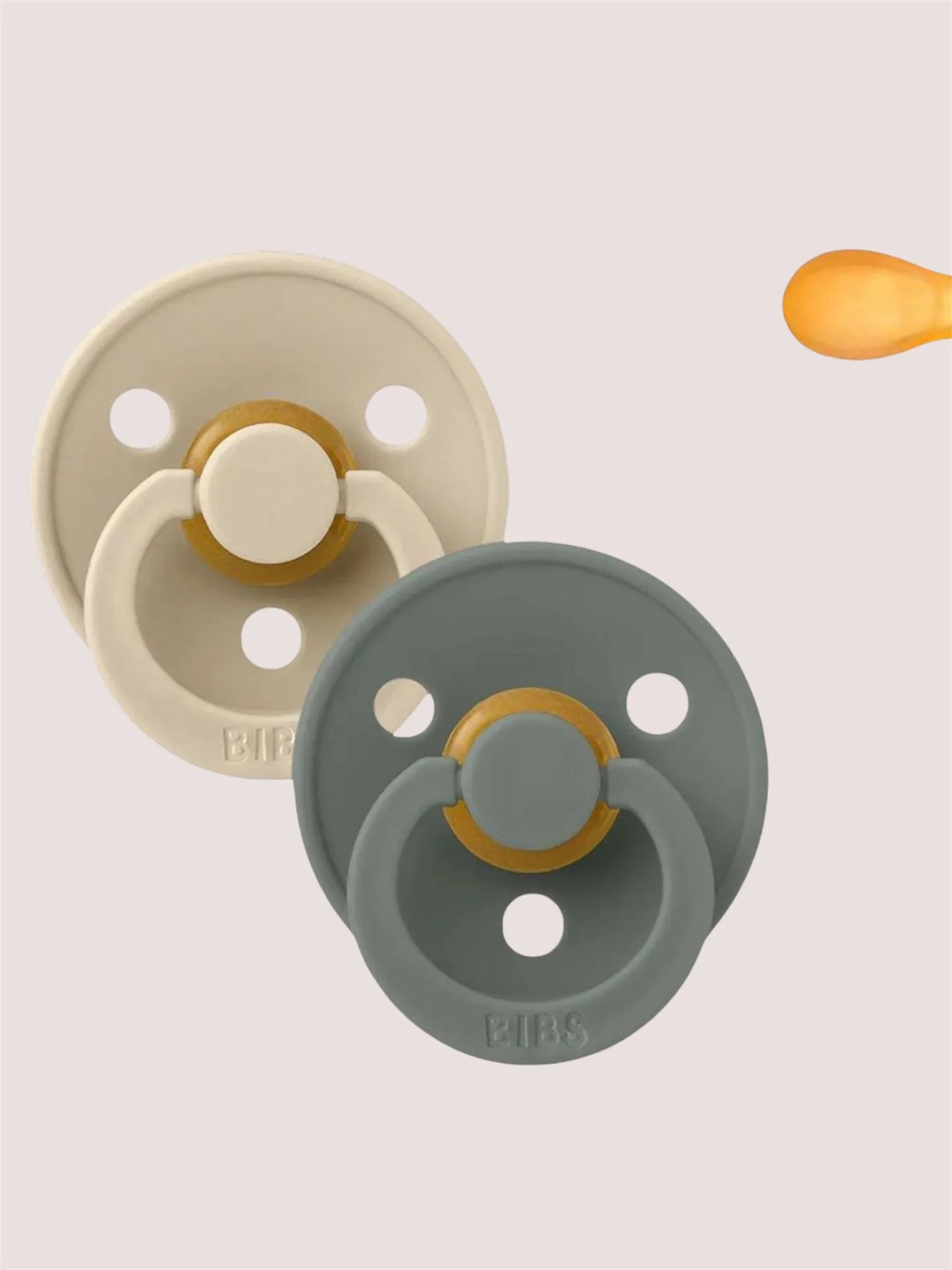 Pack 2 | Chupete Tetina Simétrica | Colour Pacifer Vanilla Pine | Bibs