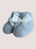 Patuco gris lazo