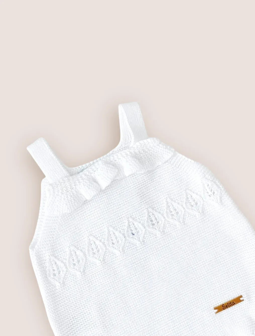 Pelele Hilo Leaf Blanco | Punto Solita