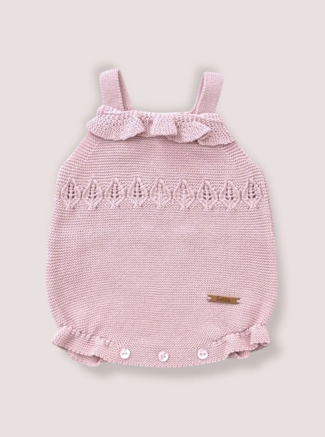 Pelele Hilo Leaf Rosa | Punto Solita