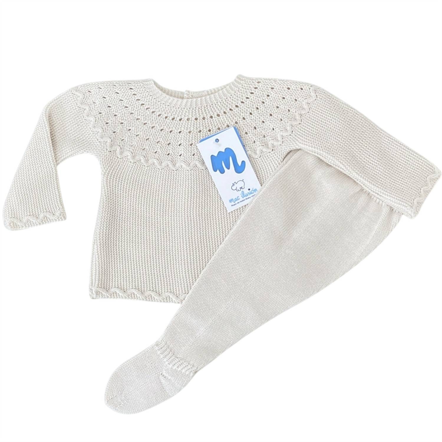 Conjunto de hilo Olas Natural | Mac Ilusion