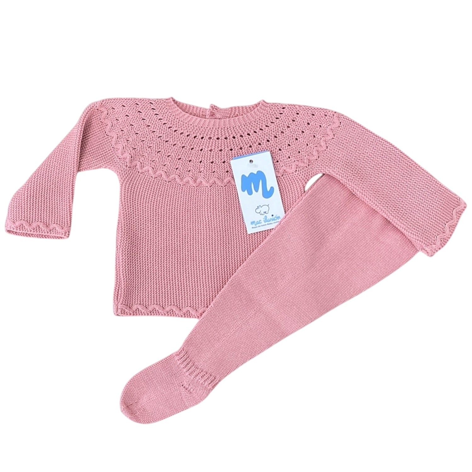 Conjunto de hilo Olas Fresa Rosa | Mac Ilusion