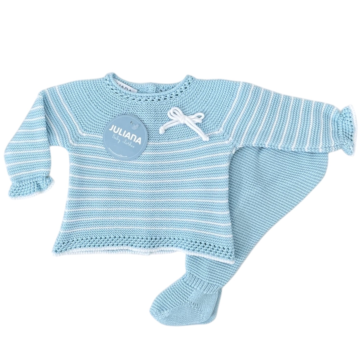 Conjunto de hilo Lebeche Azul Agua | Juliana