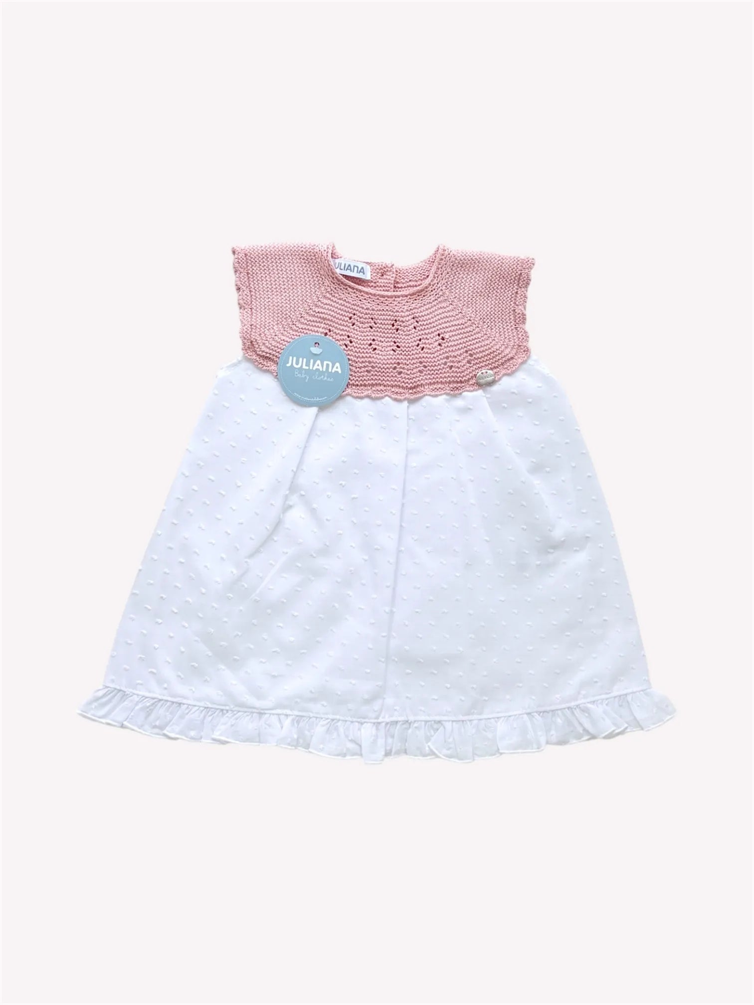 Vestido Plumeti Rosa Empolvado | Juliana