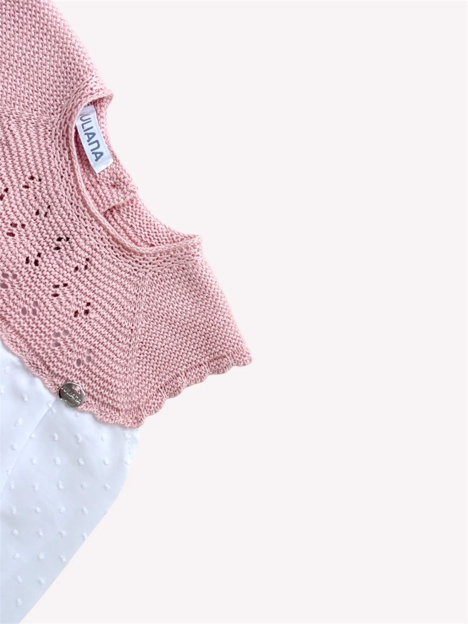 Vestido Plumeti Rosa Empolvado | Juliana