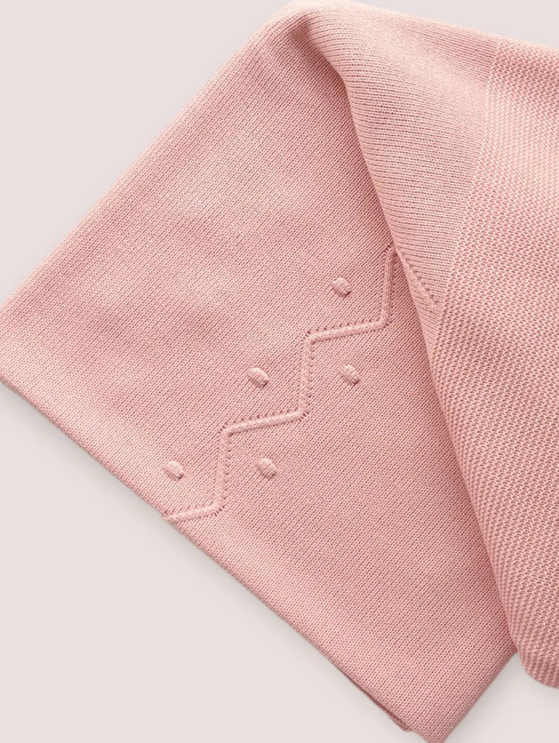 Toquilla Lana Zig Zag Rosa Empolvado | Juliana